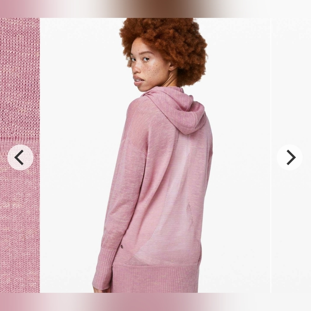 Lululemon Calm and Collected Wrap, Size Small Euc dusty pink